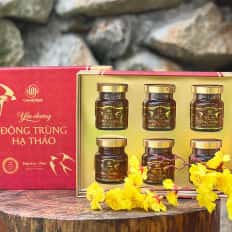 thumbnail Yến sào chưng đông trùng hạ thảo hộp giấy Vnherbs 6 lọ 2