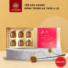 thumbnail Yến sào chưng đông trùng hạ thảo hộp giấy Vnherbs 6 lọ 3