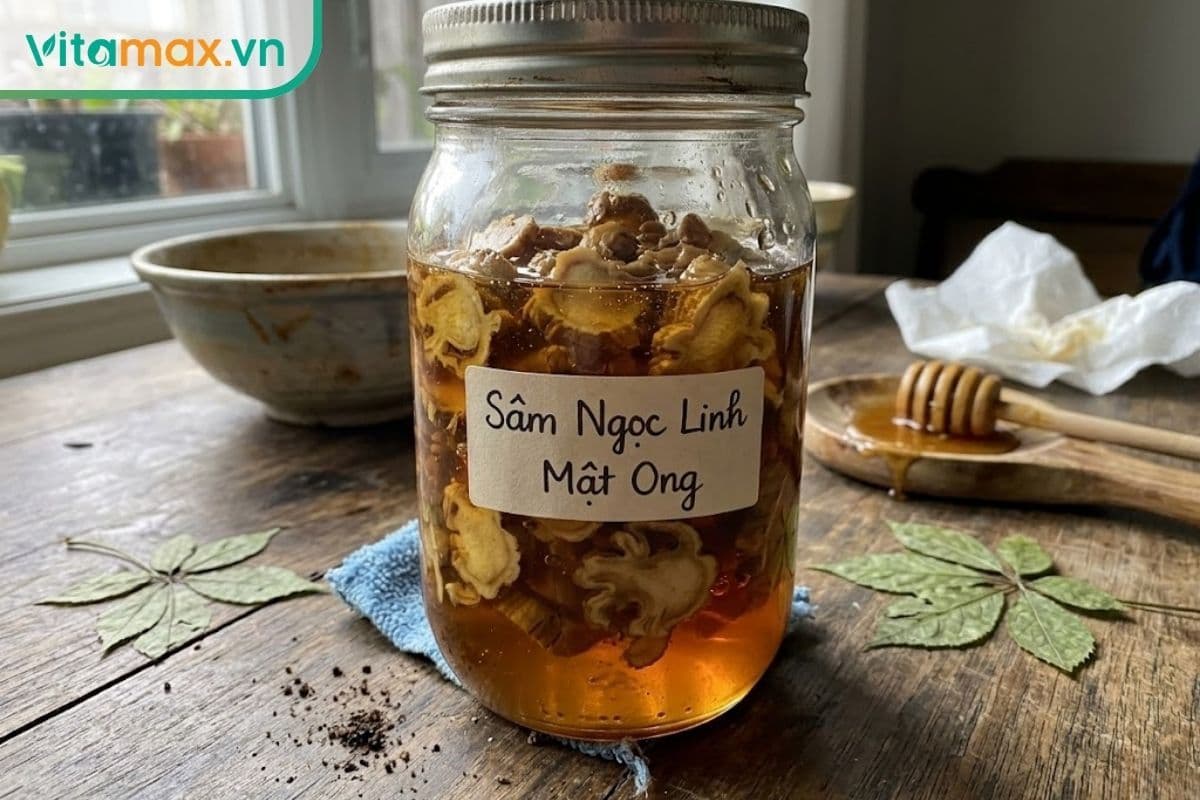 Cách ngâm sâm Ngọc Linh với mật ong đơn giản, dễ làm tại nhà