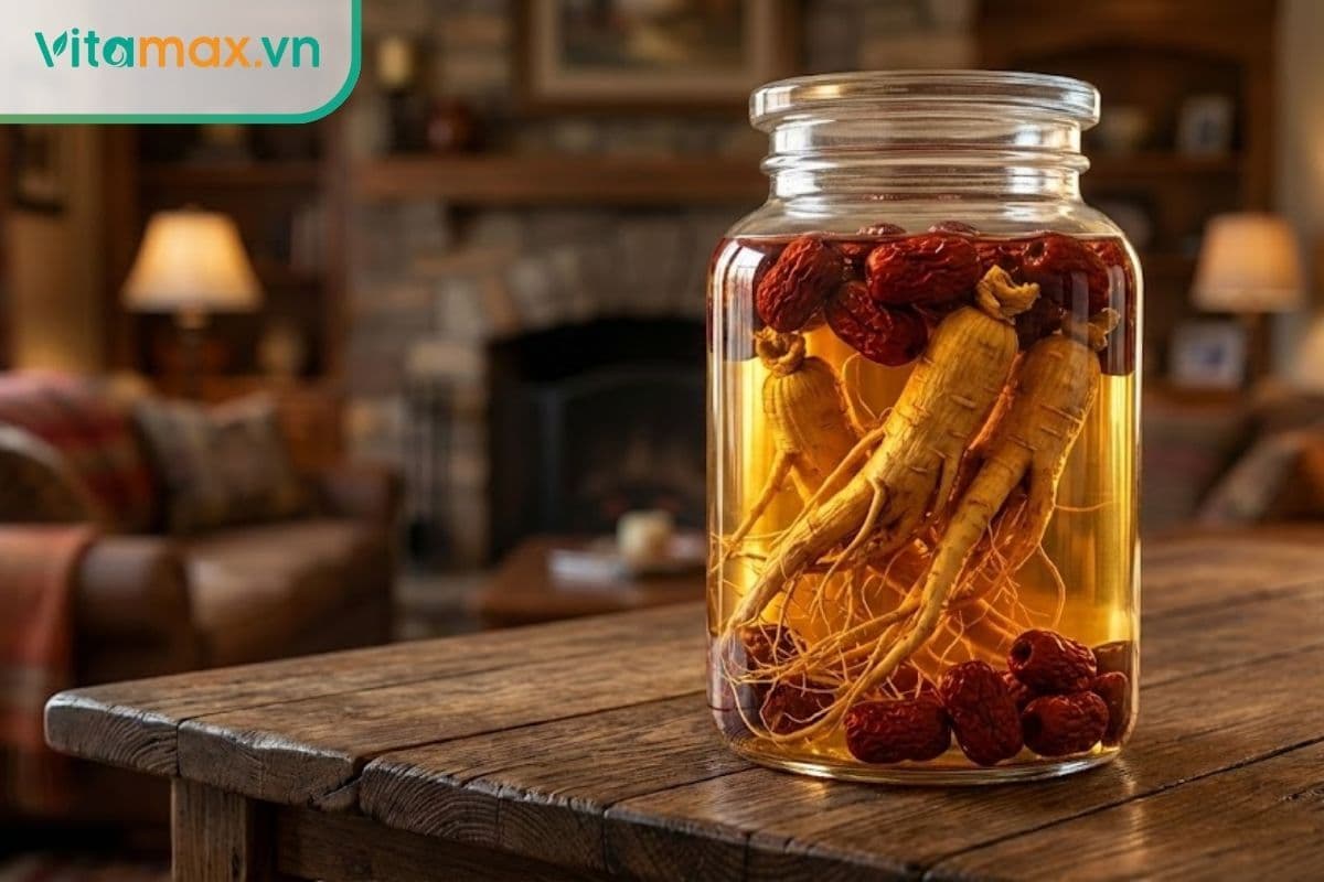 Công thức ngâm rượu sâm với táo đỏ ngon, bổ dưỡng & dễ làm