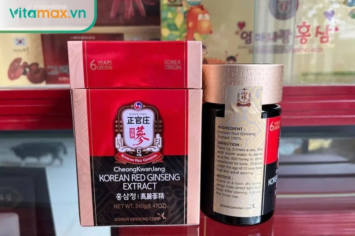 Giá cao hồng sâm Hàn Quốc KGS, Daedong, KGC, Pocheon tại Vitamax
