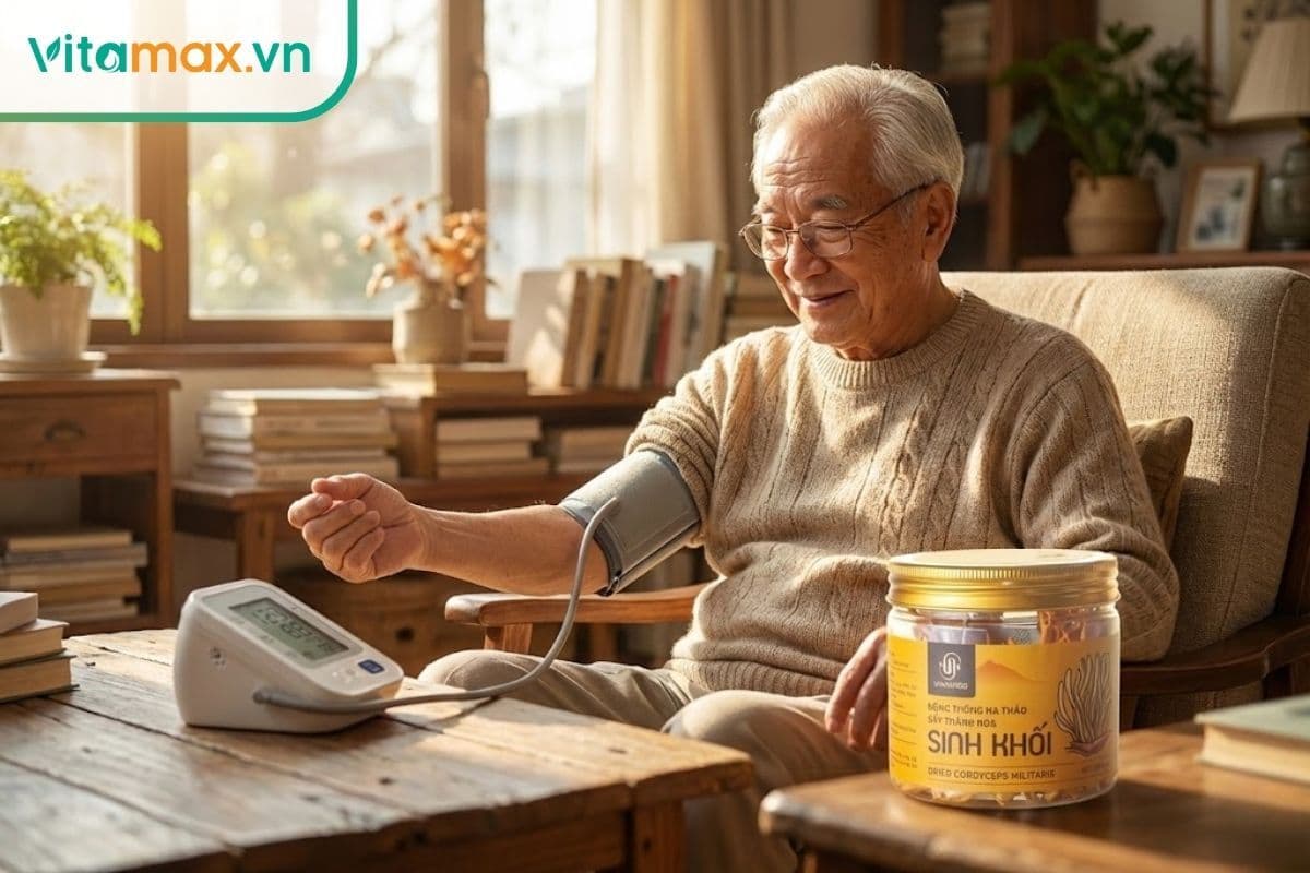 Cao huyết áp uống đông trùng hạ thảo được không? Giải đáp chi tiết