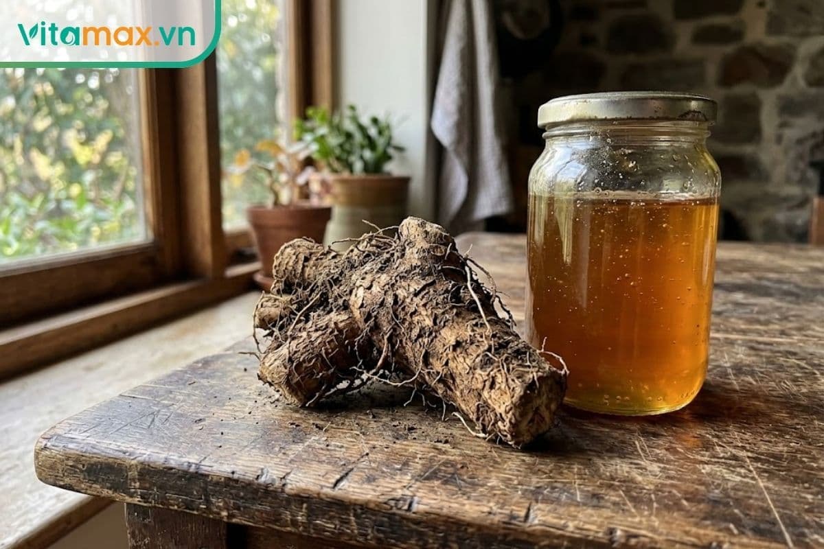 7 công dụng "vàng" của củ đinh lăng ngâm mật ong & cách dùng