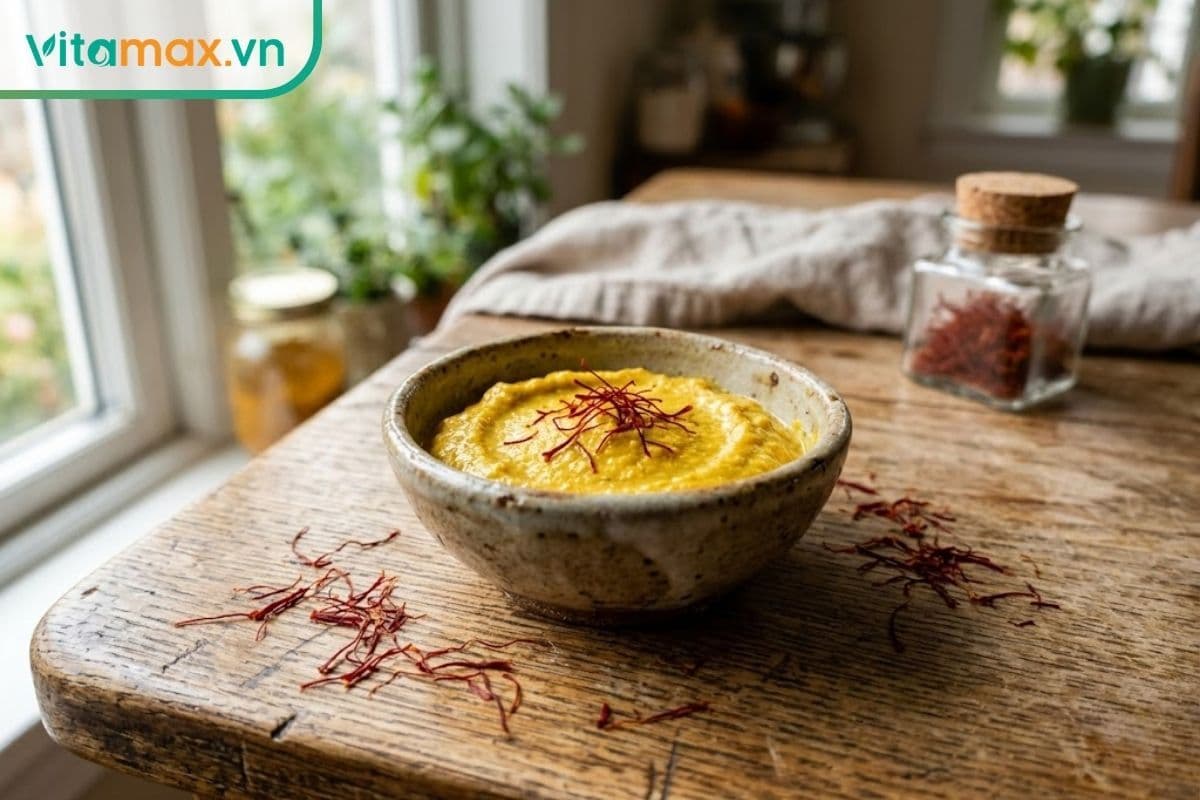 7 công thức đắp mặt nạ nhụy hoa nghệ tây giúp da sáng & mềm mịn