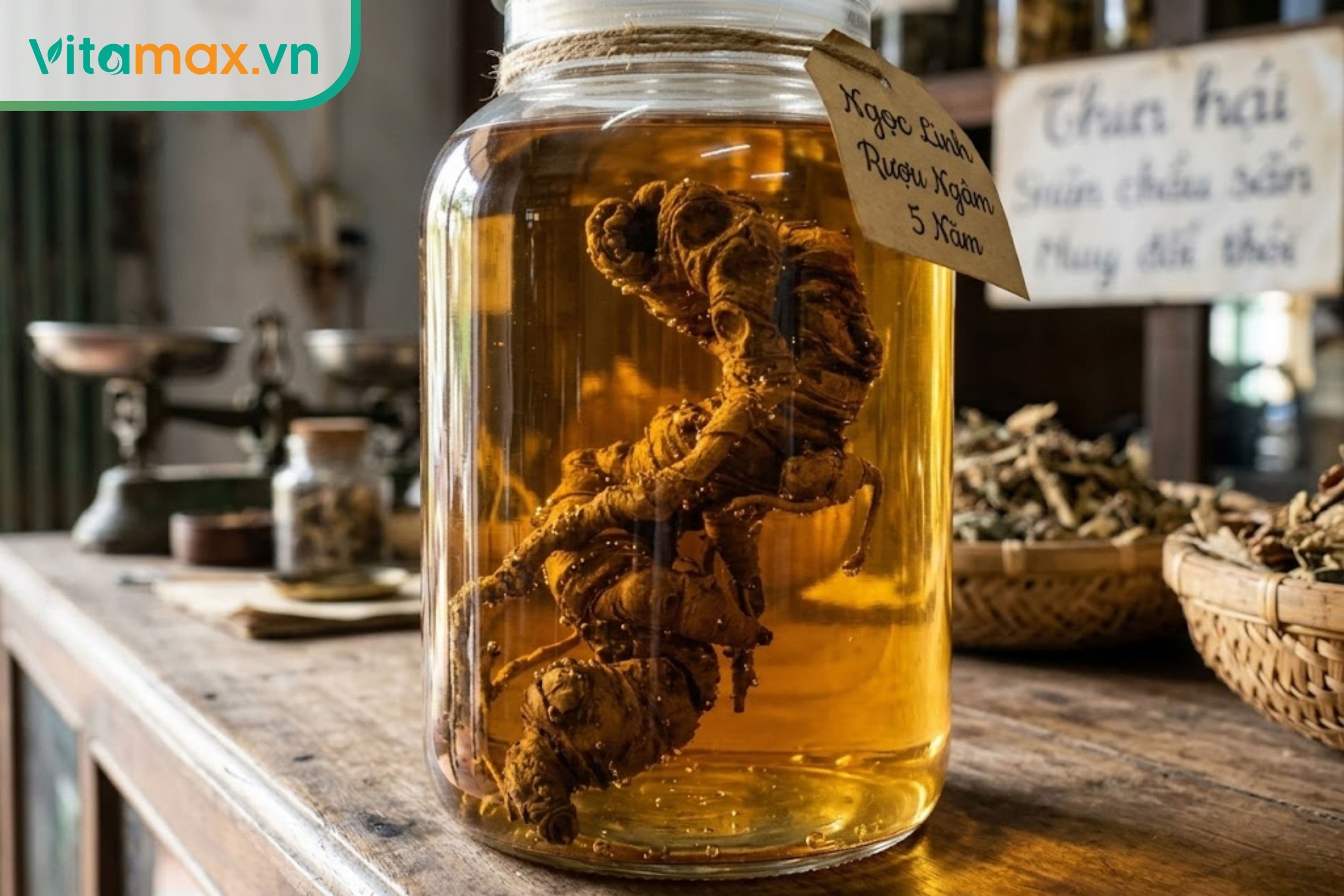 Sâm Ngọc Linh ngâm rượu bao lâu thì uống được? Bảo quản được bao lâu