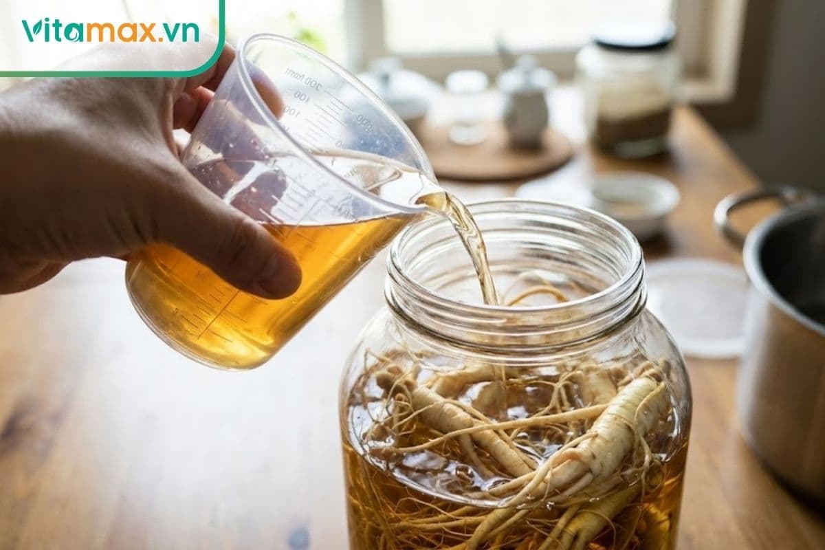 1kg sâm ngâm bao nhiêu lít rượu? Công thức chuẩn dễ làm