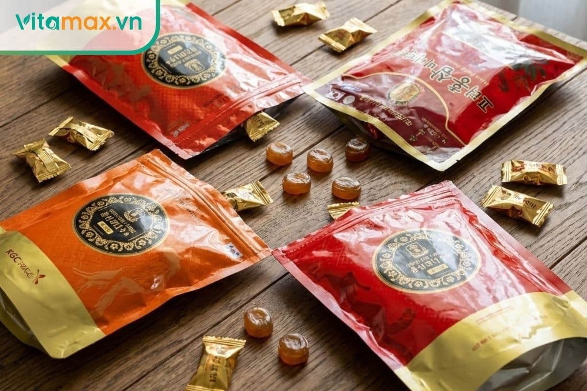 Kẹo sâm hàn quốc giá bao nhiêu? Bảng giá 2025 tại Vitamax 