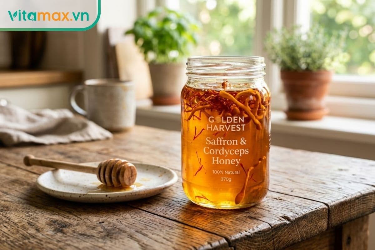 7 công dụng của saffron mật ong đông trùng hạ thảo đối với sức khỏe