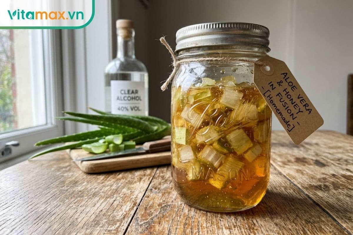 Nha đam ngâm rượu mật ong có tác dụng gì? 4 tác dụng vàng với sức khỏe