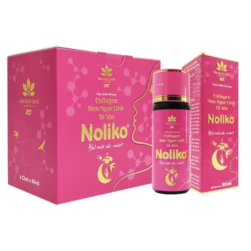 Collagen Sâm Ngọc Linh Tổ yến Noliko 6 chai
