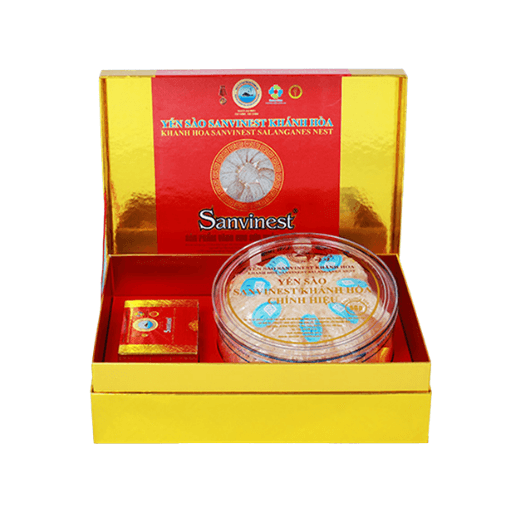 Yến Sào Sanvinest Tinh Chế Dạng Tổ Hộp Quà Tặng 50G - V650/Q650