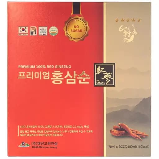 Nước hồng sâm nguyên chất Daesan không đường 30 gói