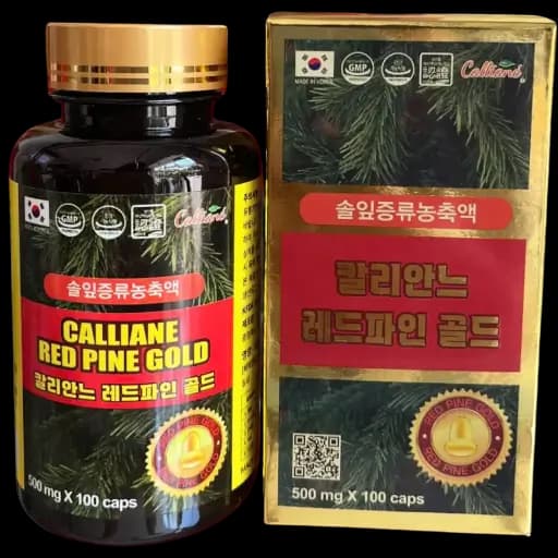 Viên tinh dầu thông đỏ Hàn Quốc Calliane Red Pine Gold (100 viên x 500mg)