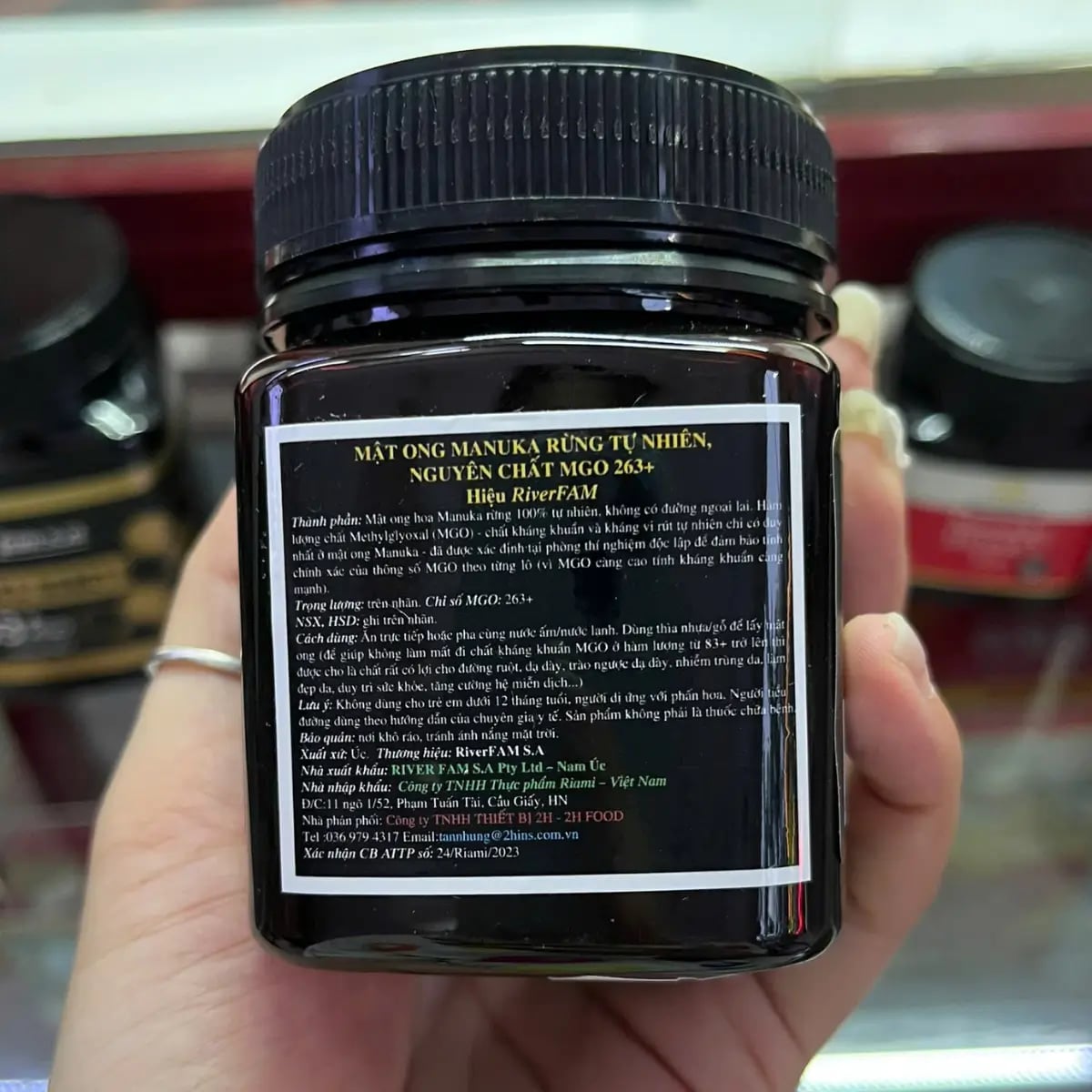 Hình Mật ong Manuka Úc RiverFAM 263+ MGO, 250g 3