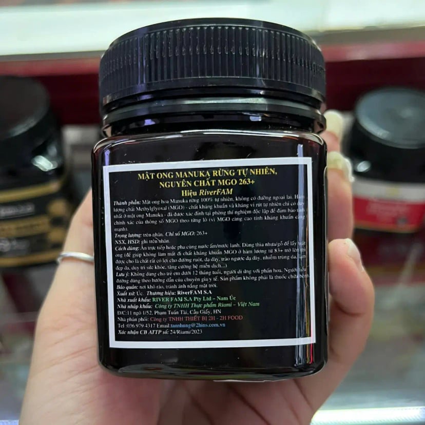 Hình Mật ong Manuka Úc RiverFAM 263+ MGO, 250g 3