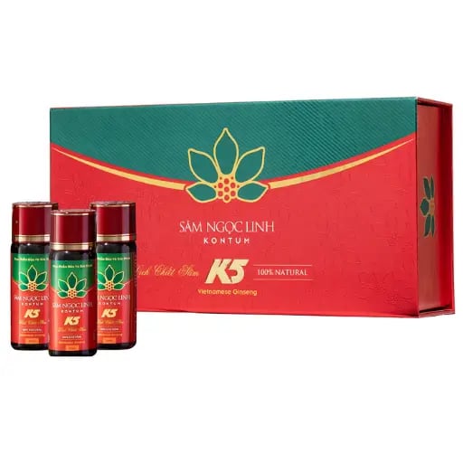 Dịch chiết Sâm Ngọc Linh K5 – 50ml – 05 chai/hộp