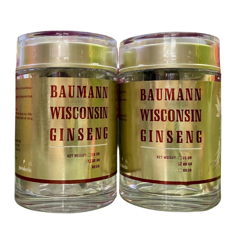 Hình Hắc Sâm Mỹ Lên Men Baumann Wisconsin Hũ 25gram 1