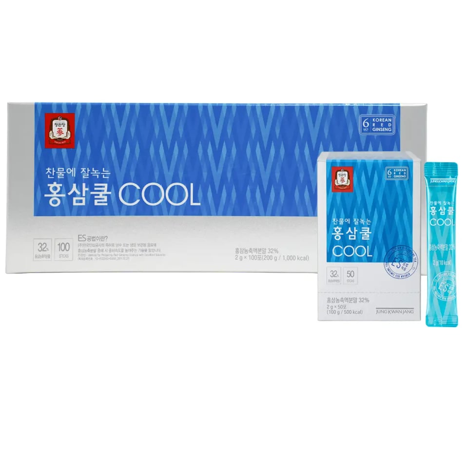 Hình Trà hồng sâm hoà tan KGC Tea Cool (100 gói x 2g) 1