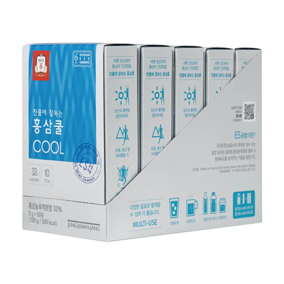 Hình Trà hồng sâm hoà tan KGC Tea Cool (100 gói x 2g) 4
