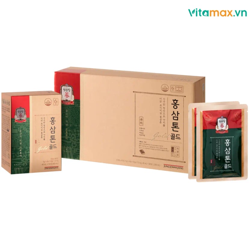 Hình Nước hồng sâm Hàn Quốc KGC Tonic Gold (30 gói x 40ml) 1