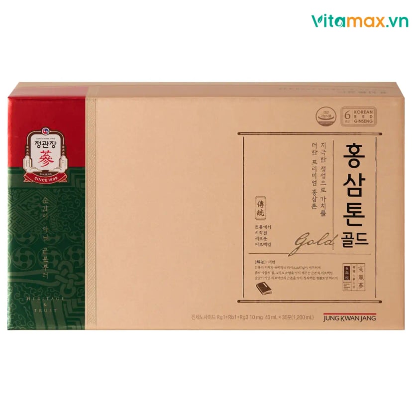 Hình Nước hồng sâm Hàn Quốc KGC Tonic Gold (30 gói x 40ml) 2