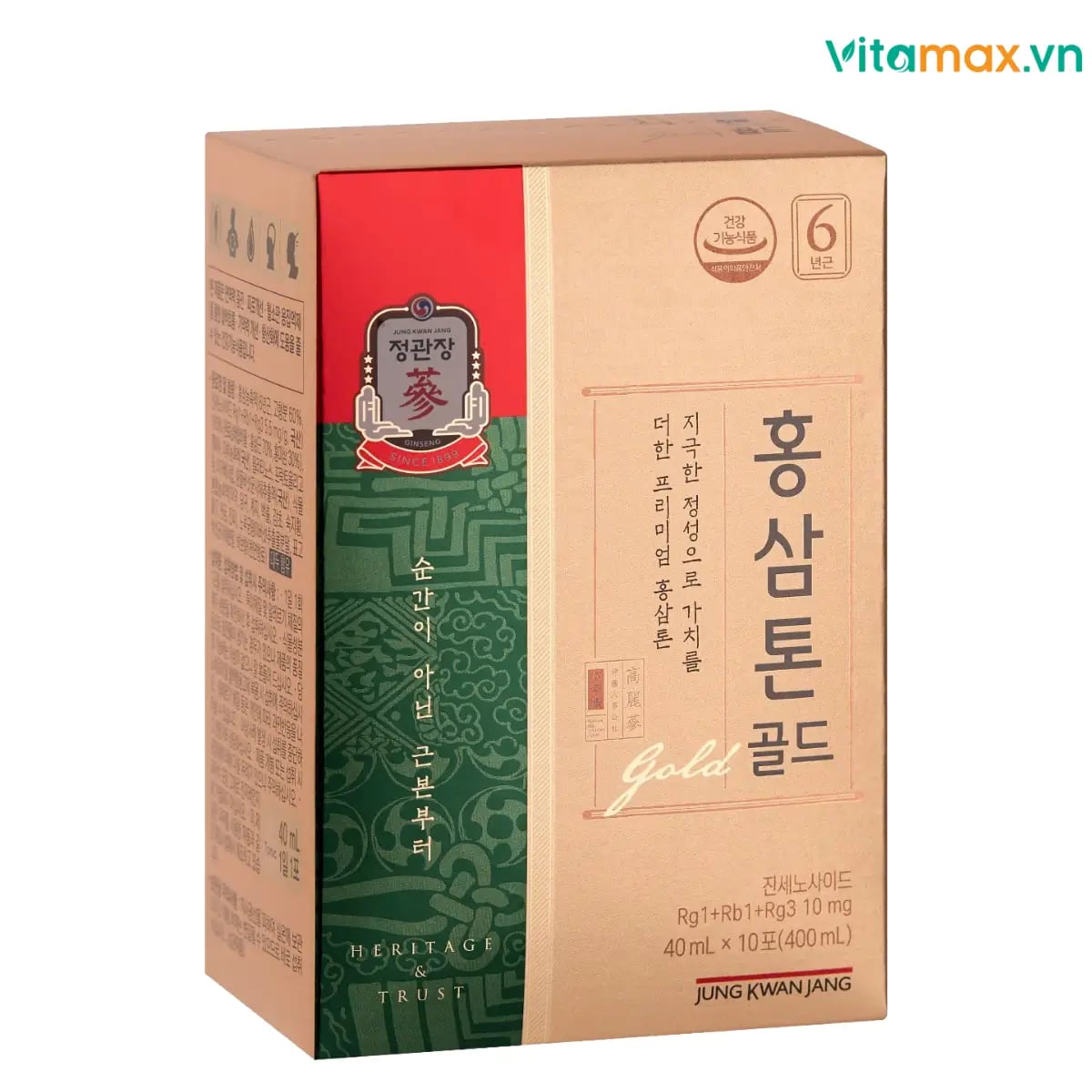 Hình Nước hồng sâm Hàn Quốc KGC Tonic Gold (30 gói x 40ml) 4