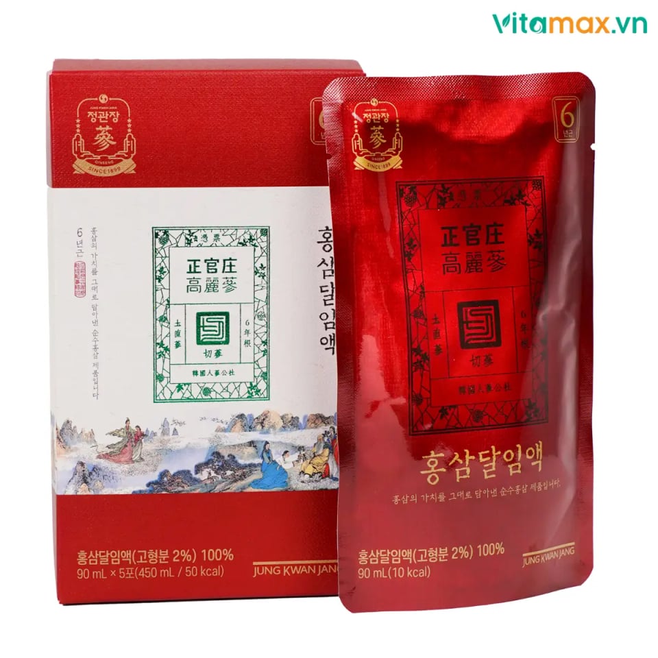 Hình Nước Hồng Sâm Tinh Khiết Hảo Hạng KGC Pure Extract (30 gói x 90ml) 5