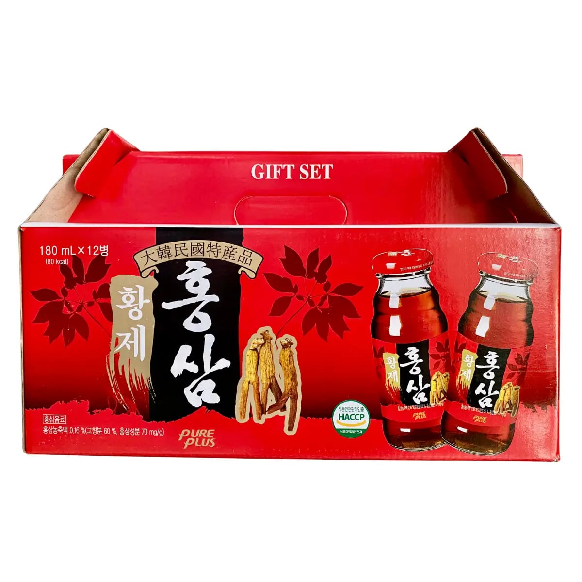 Hình Nước sâm chai Hàn Quốc Hoàng đế Pure Plus 12 chai 2