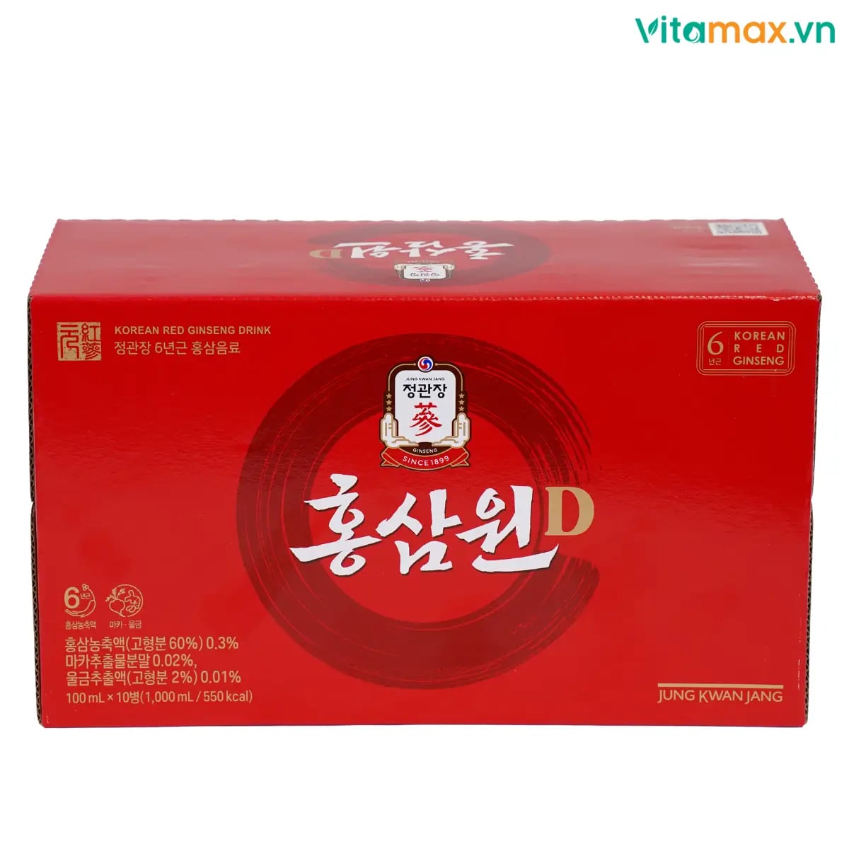 Hình Nước Hồng Sâm KGC WON D 10 chai 2