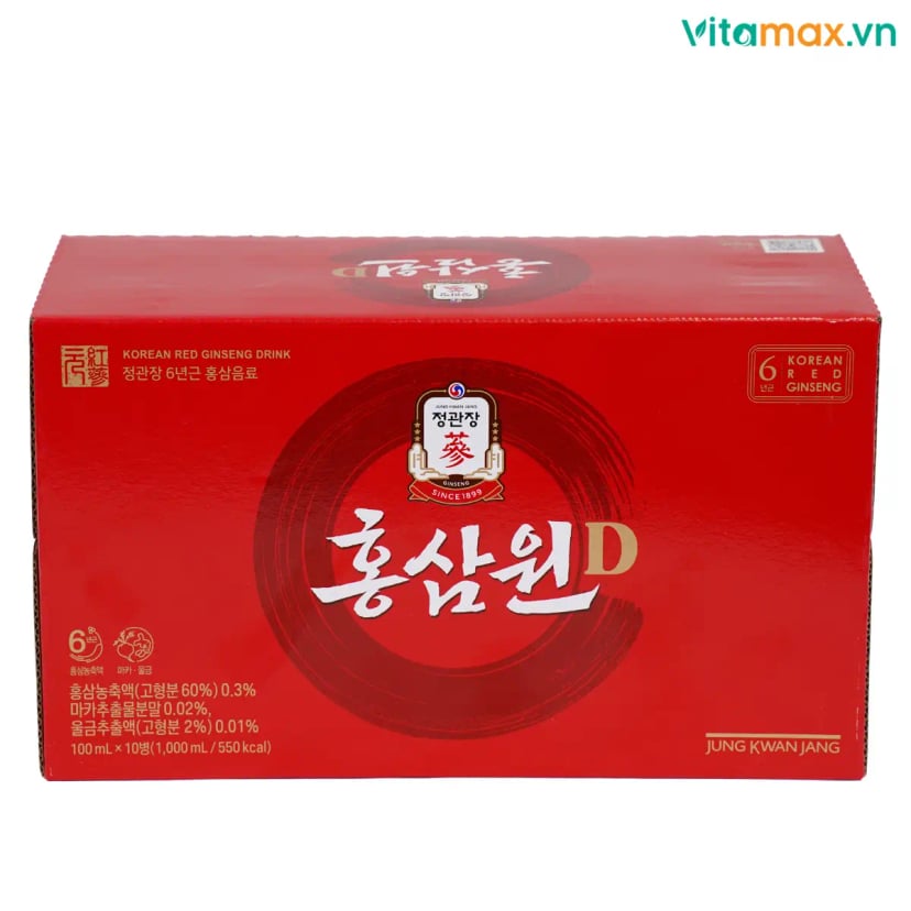 Hình Nước Hồng Sâm KGC WON D 10 chai 2