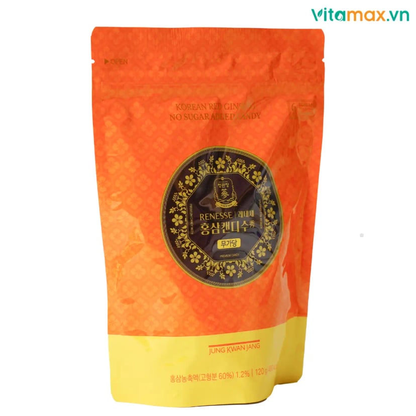 Hình Kẹo Hồng Sâm KGC Renesse Không Đường 120g 3