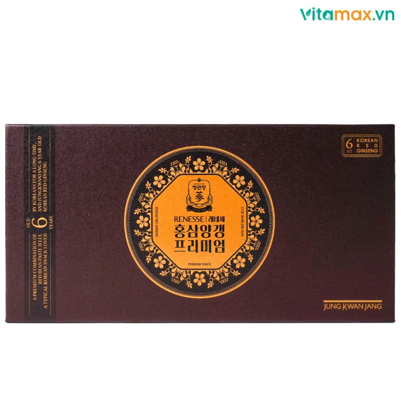 Hình Kẹo Dẻo Hồng Sâm Đậu Đỏ Cao Cấp KGC 7 thanh 1