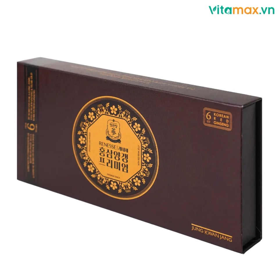 Hình Kẹo Dẻo Hồng Sâm Đậu Đỏ Cao Cấp KGC (7 thanh x 45g) 2