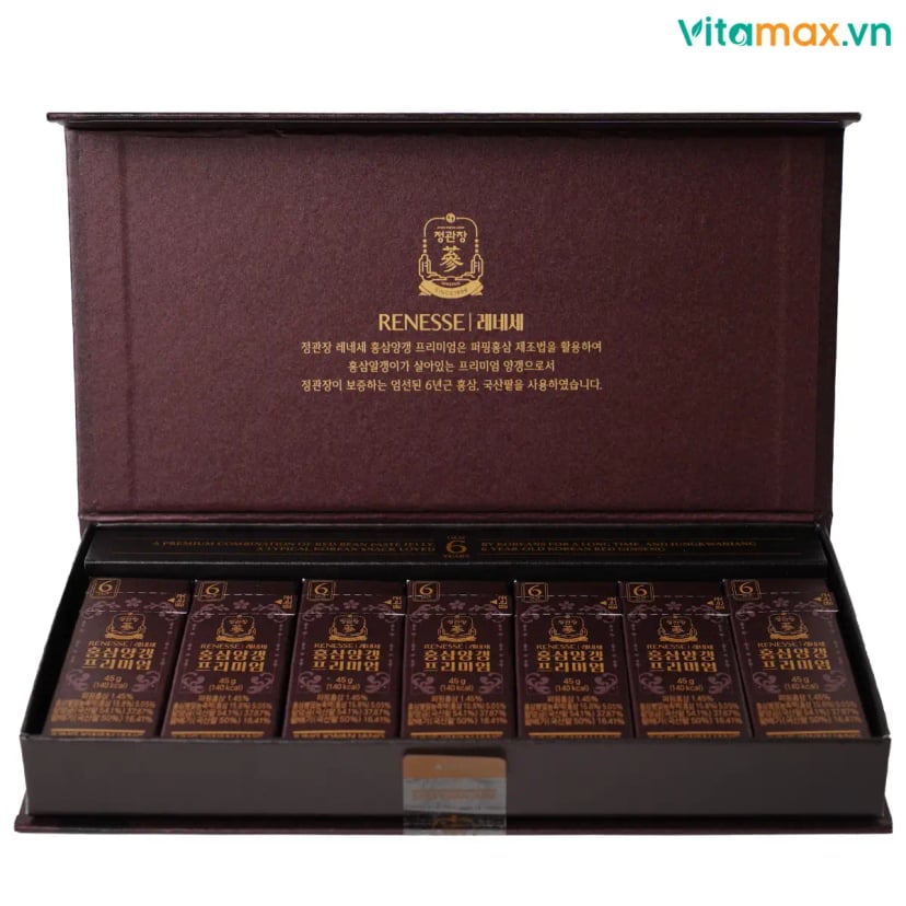 Hình Kẹo Dẻo Hồng Sâm Đậu Đỏ Cao Cấp KGC 7 thanh 5