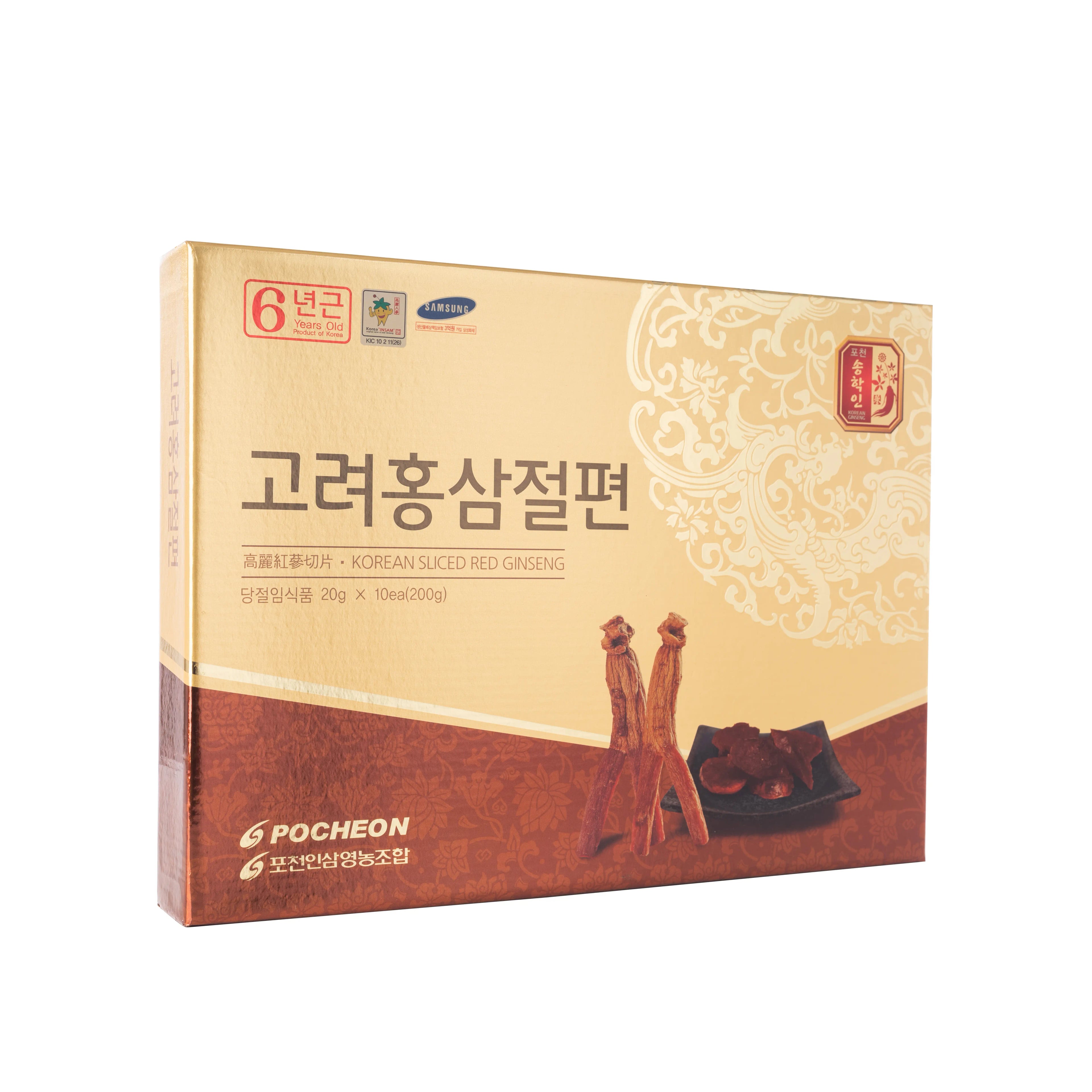 Hình Hồng Sâm Lát Tẩm Mật ong Pocheon 10 gói 1