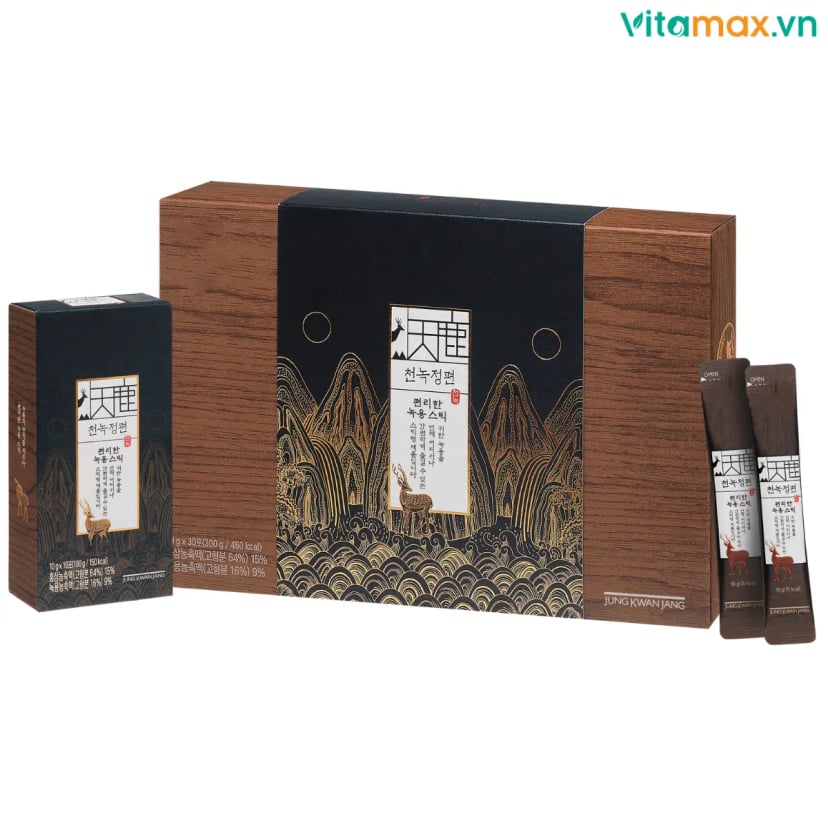 Hình Cao Hồng Sâm Nhung Hươu KGC Jung Kwan Jang Cheon Nok (30 gói x 10g) 1