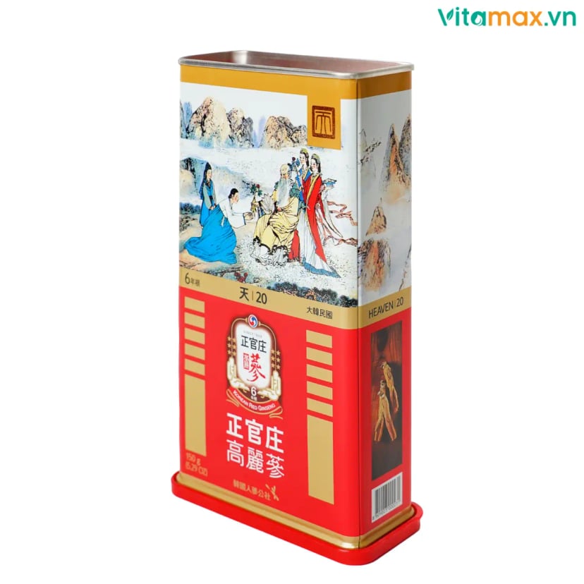Hình Hồng Sâm Củ Khô 6 Năm Tuổi KGC (Thiên Sâm, 7 Củ ~ 150g/Hộp) 2