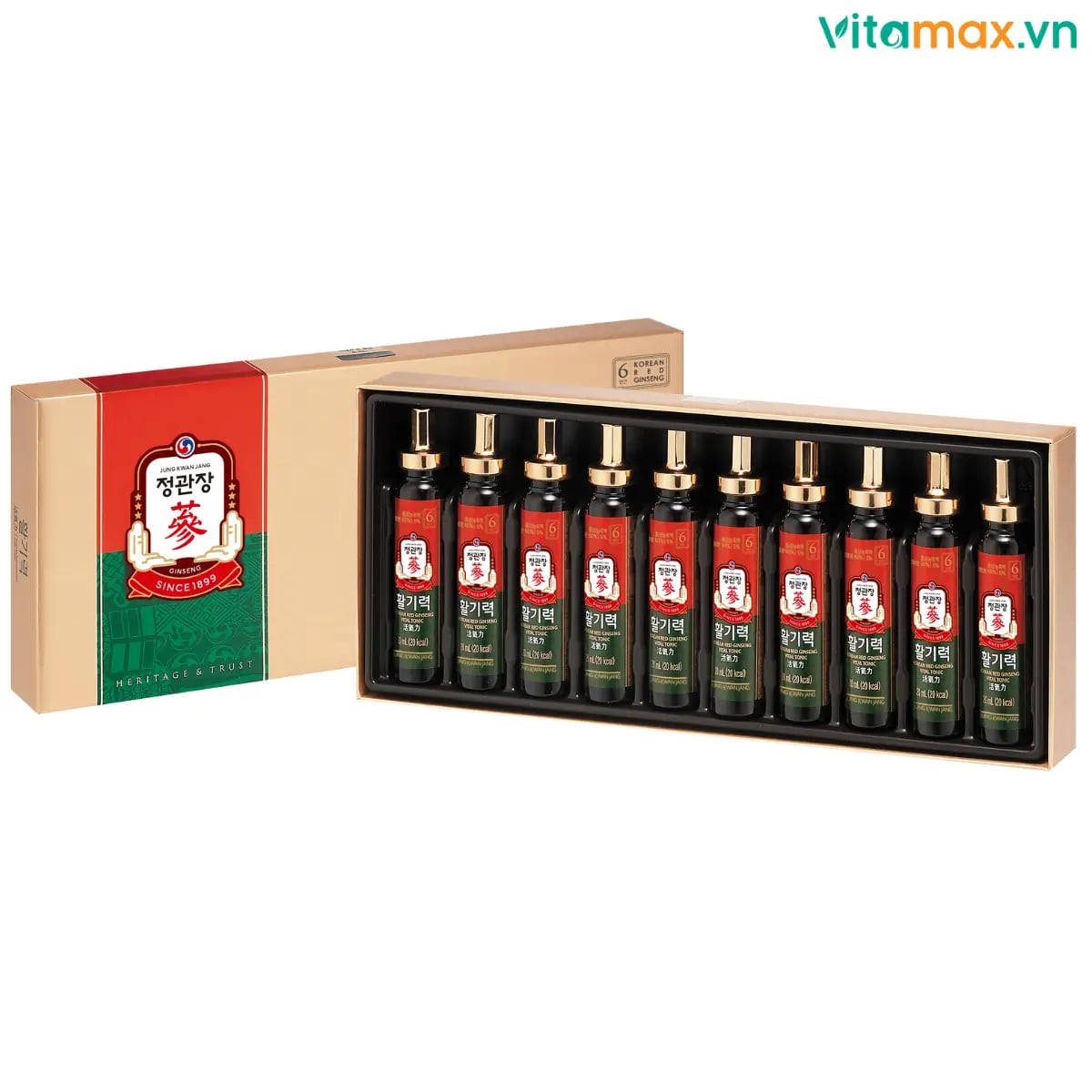 Hình Nước Hồng Sâm Dạng Ống KGC Vital Tonic Hộp 10 Ống 1