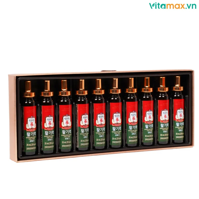 Hình Nước Hồng Sâm Dạng Ống KGC Vital Tonic Hộp 10 Ống 5