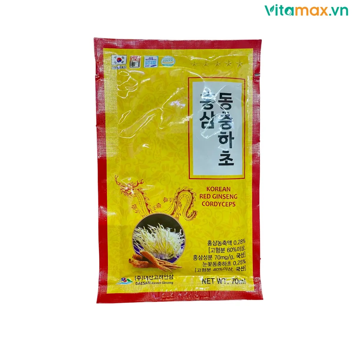 Hình Nước Hồng Sâm Đông Trùng Hạ Thảo Daesan 20 gói 9