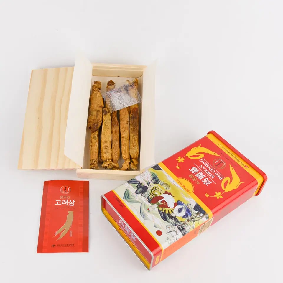 Hình Hồng sâm củ khô Daedong Premium 6 năm tuổi hộp thiếc 4