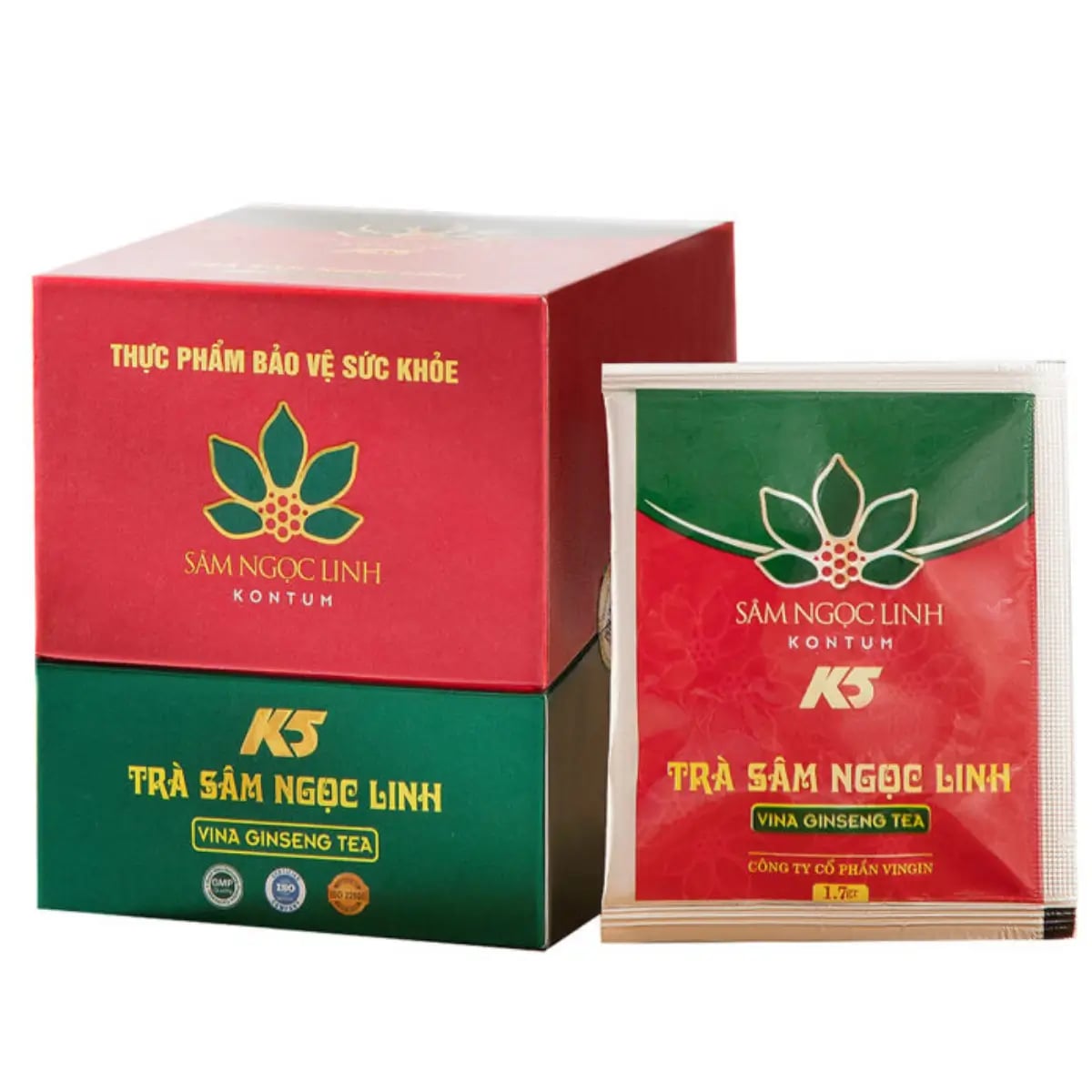 Hình Trà Sâm Ngọc Linh K5 Vina Giseng Tea 20 Gói 1