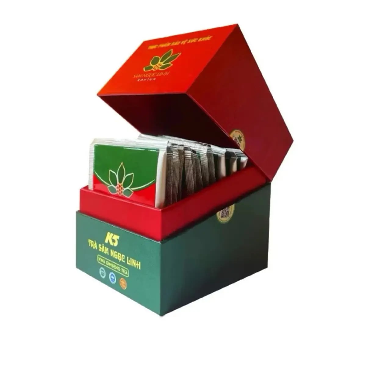 Hình Trà Sâm Ngọc Linh K5 Vina Giseng Tea 20 Gói 4