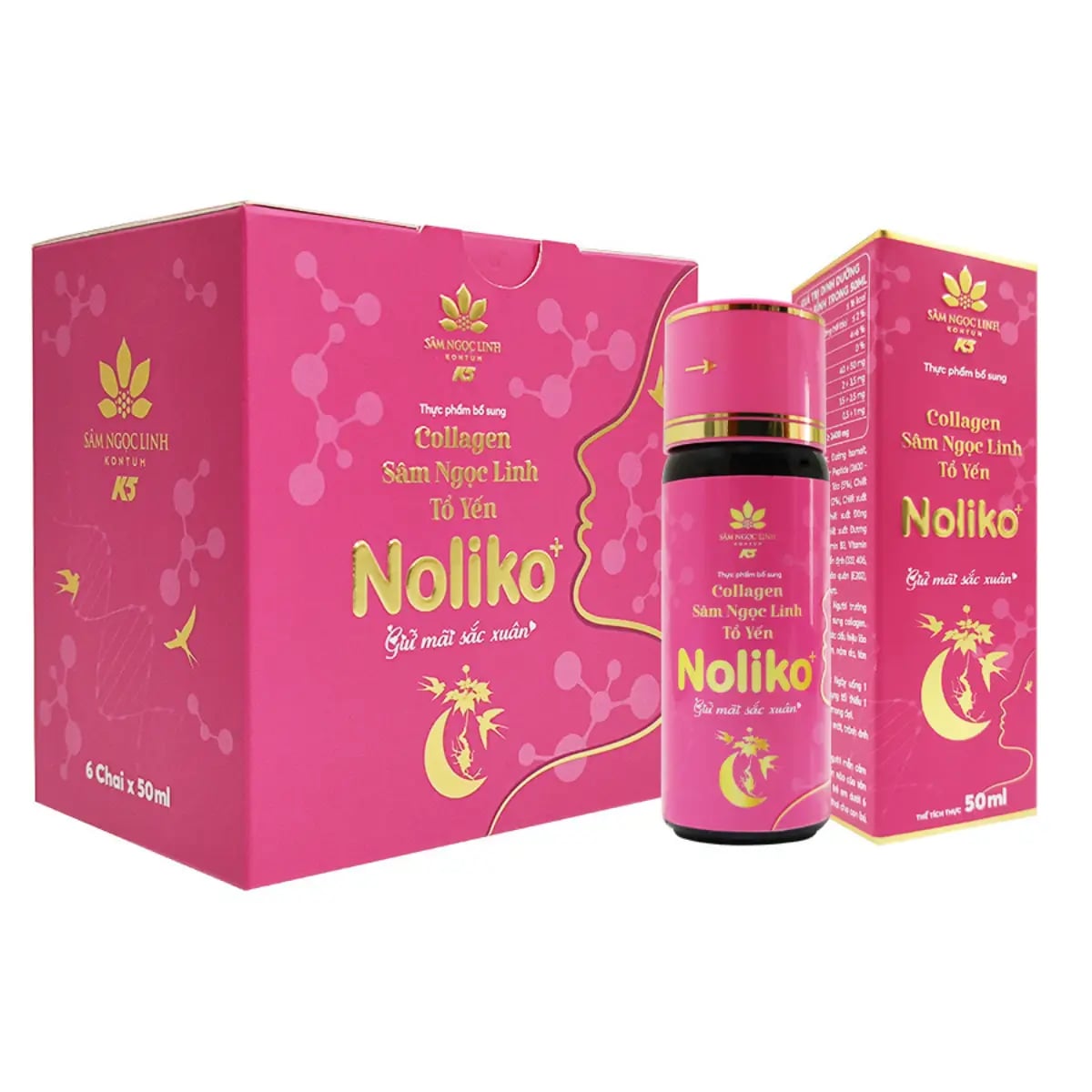 Hình Collagen Sâm Ngọc Linh Tổ yến Noliko 6 chai 1