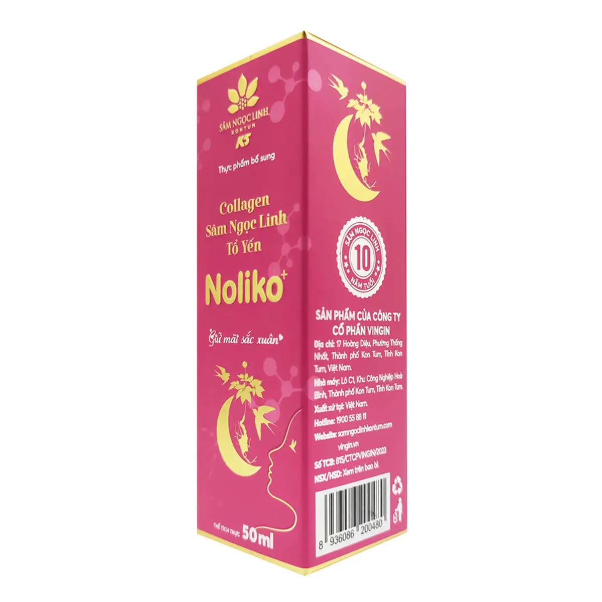 Hình Collagen Sâm Ngọc Linh Tổ yến Noliko 6 chai 3