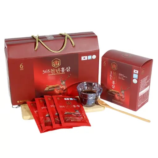 Nước Hồng Sâm Nhung Hươu Linh Chi 365 Hankwanjang 20 gói