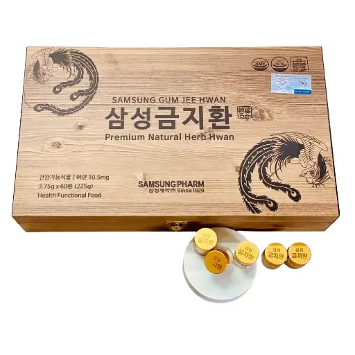 Viên Bổ Não Samsung Gum Jee Hwang Hộp Gỗ 60 viên