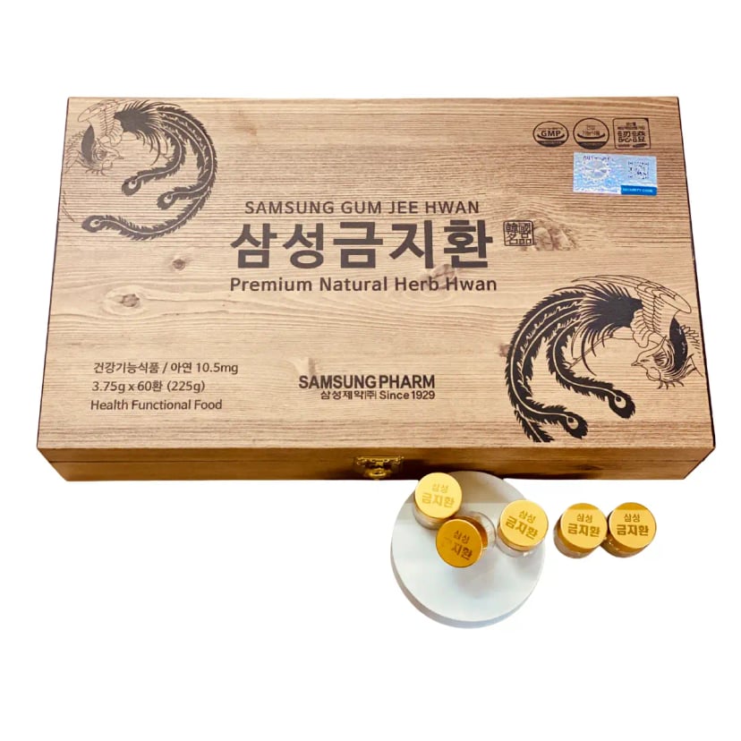 Hình Viên Bổ Não Samsung Gum Jee Hwang Hộp Gỗ 60 viên 1