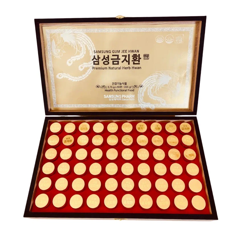 Hình Viên Bổ Não Samsung Gum Jee Hwang Hộp Gỗ 60 viên 7