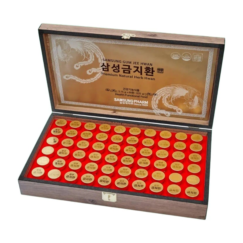 Hình Viên Bổ Não Samsung Gum Jee Hwang Hộp Gỗ 60 viên 8